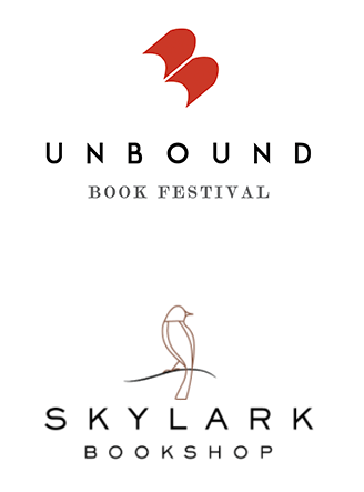 Unbound Book Festival and Skylark Bookshop logos